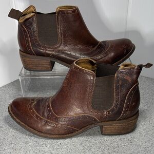 Matisse size 7 Brown Leather Ankle Boots.‎ Fc4